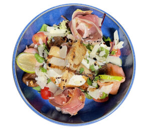 Restaurant Pornic vue sur le port - salade terre et mer 44210
